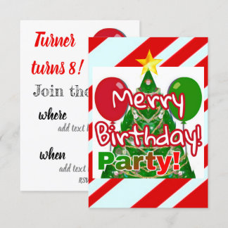 Merry Birthday Invitation