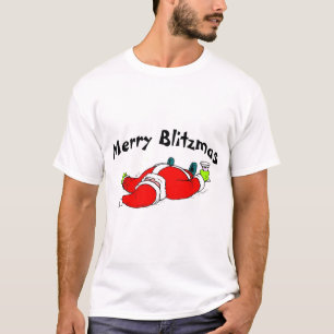 Merry Blitzmas Santa T-Shirt