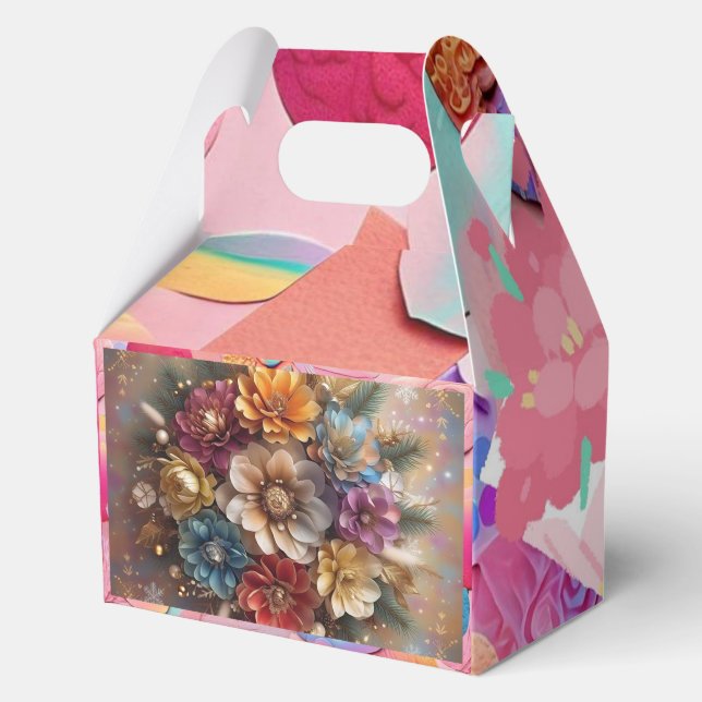 "Merry Blossoms" Favour Box (Back)