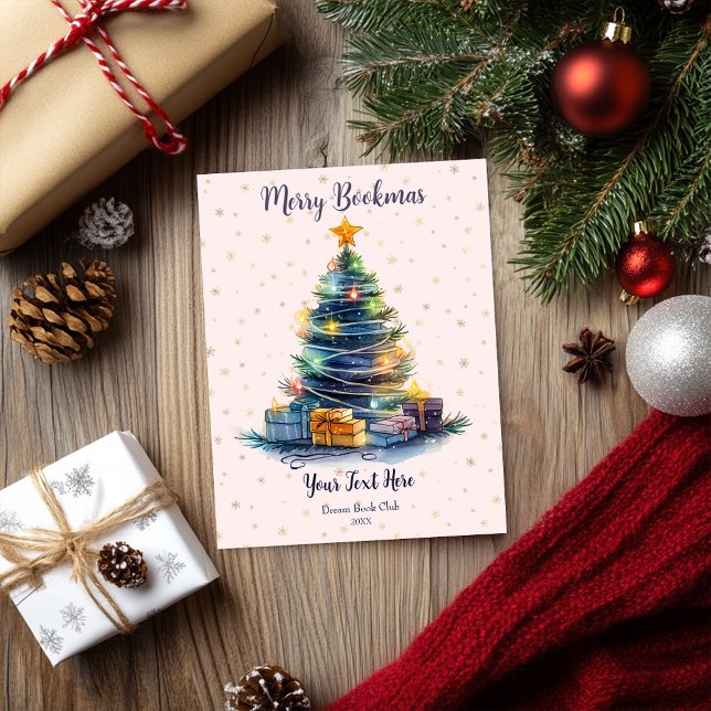 Merry Bookmas Book Club Holiday Card (Creator Uploaded)