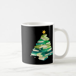 Merry Bookmas Books Pine Tree Fun Reading Lover Ch Coffee Mug