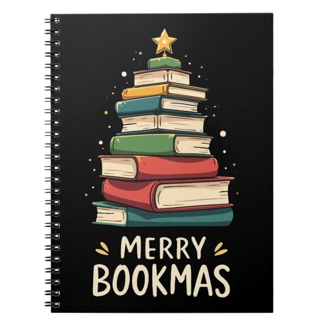 Merry Bookmas - Festive Book Stack for Book Lovers (Front)