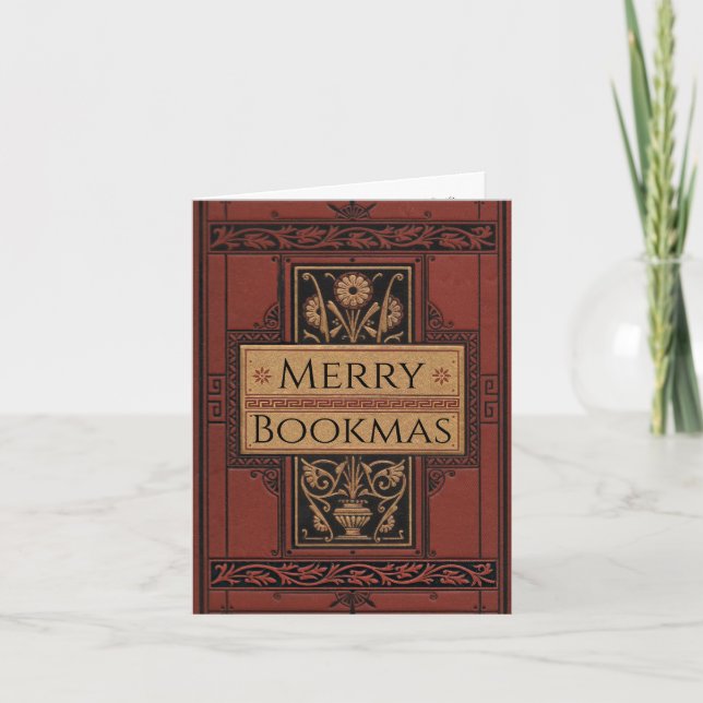Merry Bookmas Holiday Card (Front)