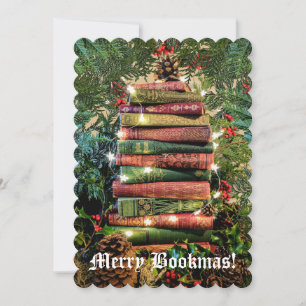 Merry Bookmas Holiday Card