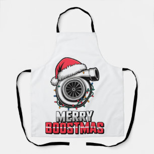 Merry Boostmas Boost lover Santa Turbo Christmas Apron