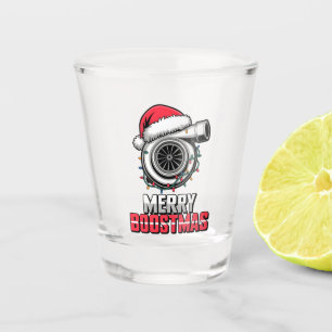 Merry Boostmas Boost lover Santa Turbo Christmas Shot Glass