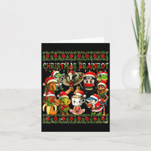 Merry Brainrot-ugly Christmas Funny Italianbrainro Card