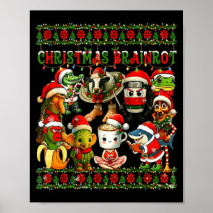 Merry Brainrot-ugly Christmas Funny Italianbrainro Poster