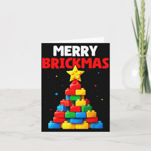 Merry Brickmas Block Building Builder Brick Master Card