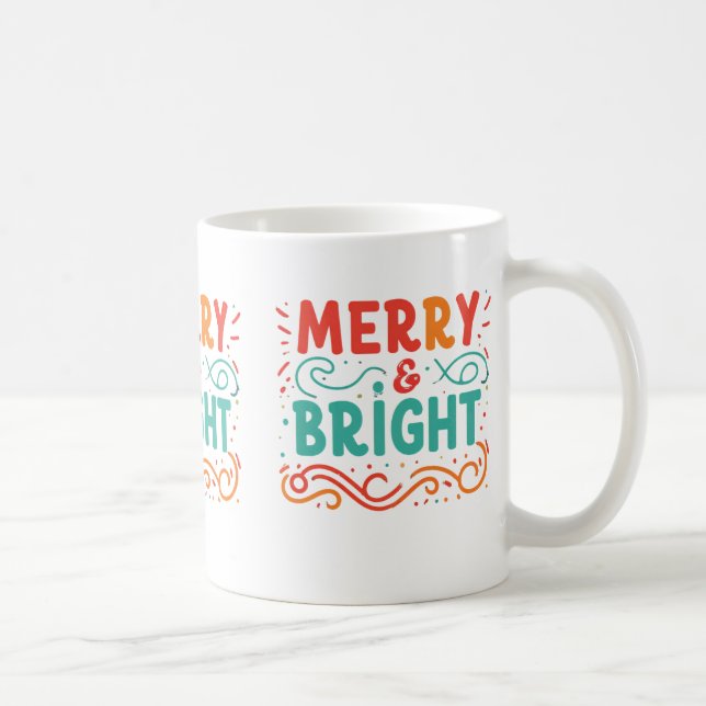 Merry & Bright 11 oz Classic Mug (Right)
