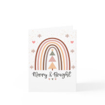 Merry & Bright Boho Rainbow Christmas
