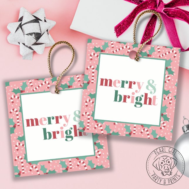Merry & Bright Candy Cane  Favour Tags (Creator Uploaded)