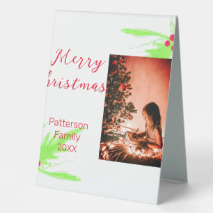 Merry Bright Christmas add family name welcome joy