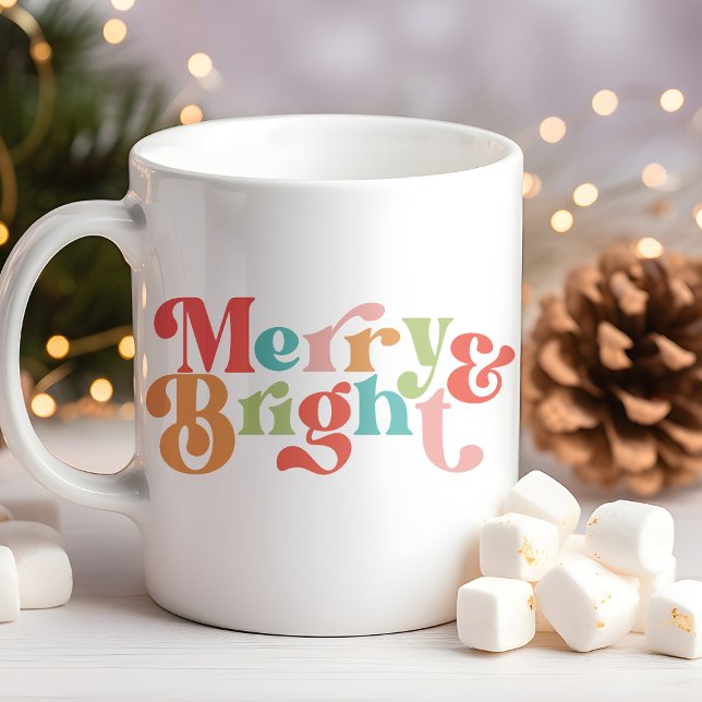 Merry & Bright Christmas Coffee Mug (Creator Uploaded)