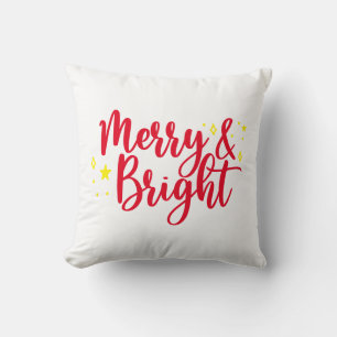 Merry & Bright Christmas  Cushion