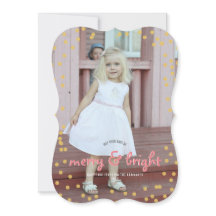 Merry Bright Christmas Cute Custom Holiday Photo