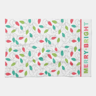 Merry + Bright Christmas Kitchen Towel