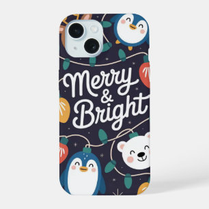 Merry & Bright Christmas Lights iPhone / iPad case