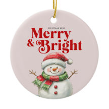 Merry & Bright Christmas Ornament