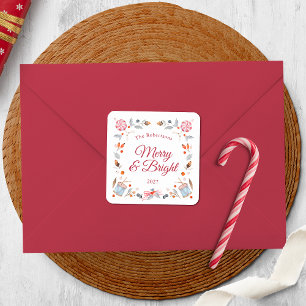 Merry & Bright Christmas Sticker