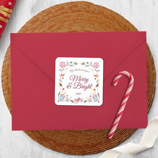 Merry & Bright Christmas Sticker (Creator Uploaded)