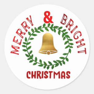 Merry & Bright Christmas Stickers