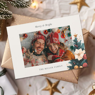 Merry & Bright Christmas Tree Holiday Card