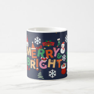 merry bright Christmas with Candy Canes Gifts Coffee Mug