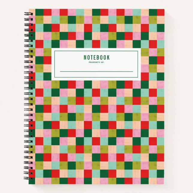 Merry & Bright Colour Blocks Notebook (Front)