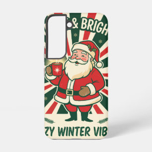 Merry & Bright Cosy Winter Santa phone Case