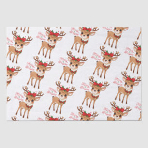 Merry&Bright Cute Reindeer Tissue Paper