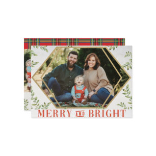Merry & Bright Geometric Christmas Cards