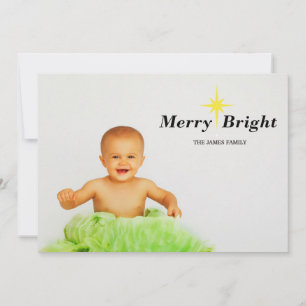 merry bright holiday card