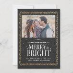 Merry & Bright Holiday Photo Card<br><div class="desc">For specific details,  such as colours,  textures,  and text,  could always be requested through contacting me at simplyinvitezazzle@gmail.com. Your business is always appreciated,  and I look forward to working with you. :)</div>