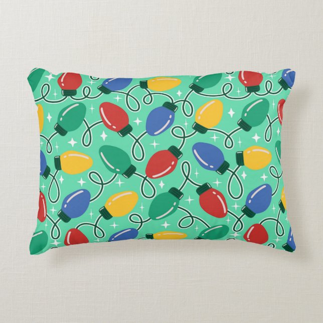 Merry & Bright Lights Decorative Cushion (Front)