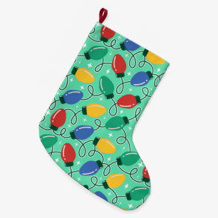 Merry & Bright Lights Large Christmas Stocking