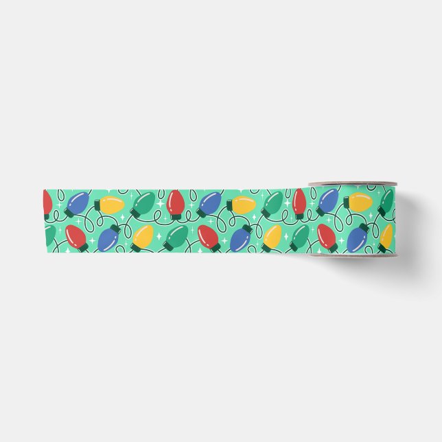 Merry & Bright Lights  Satin Ribbon (Front)