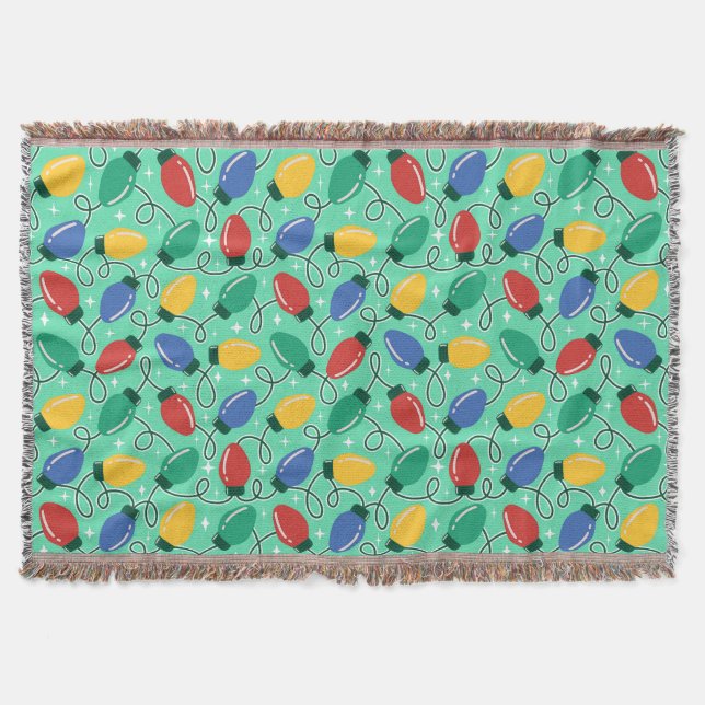 Merry & Bright Lights Throw Blanket (Front)