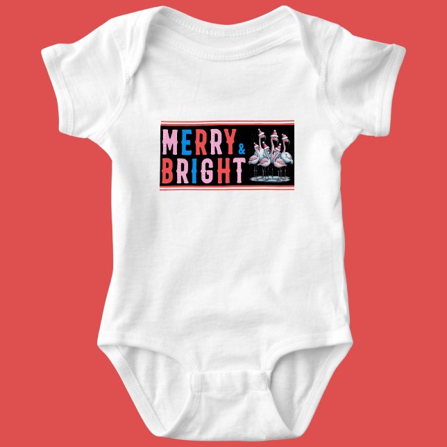  Merry & Bright, Merry Christmas Baby Bodysuit (Creator Uploaded)