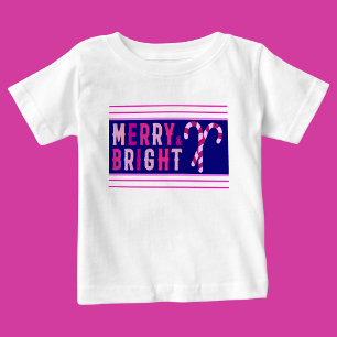 Merry & Bright, Merry Christmas Baby T-Shirt