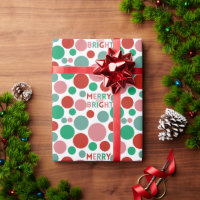 Merry & Bright Modern Simple Polka Dot Pattern