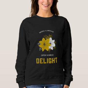 Merry & Bright Open Source Delight Christmas  Sweatshirt