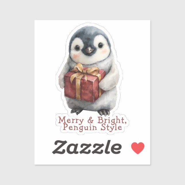 Merry & Bright Penguin Christmas (Sheet)