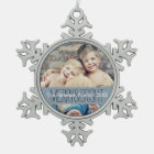 Merry & Bright Photo Christmas Family Ornament