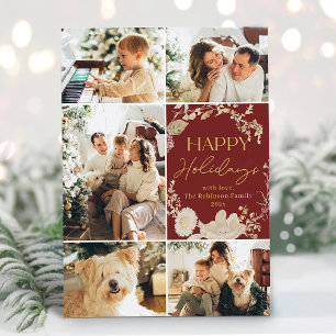 Merry & Bright Photo Christmas Greeting Holiday Card