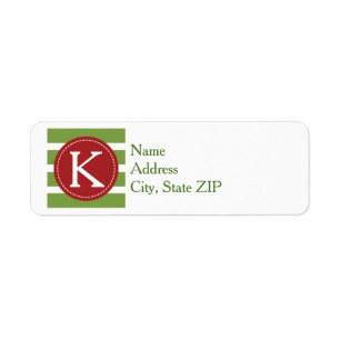 Merry & Bright Return Address Label