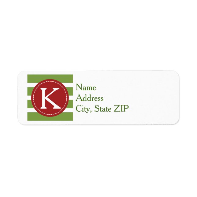 Merry & Bright Return Address Return Address Label (Front)