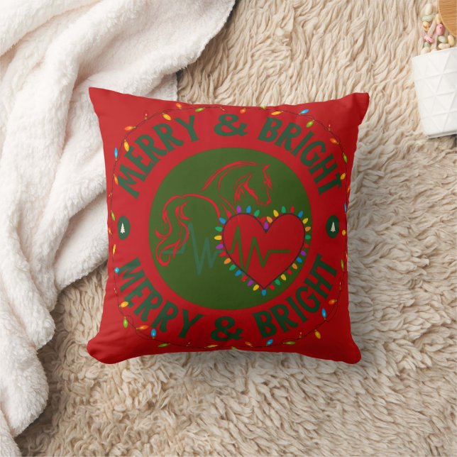 Merry & Bright Throw Pillow (Blanket)