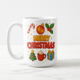 Merry & Bright – Whimsical Christmas Coffee Mug