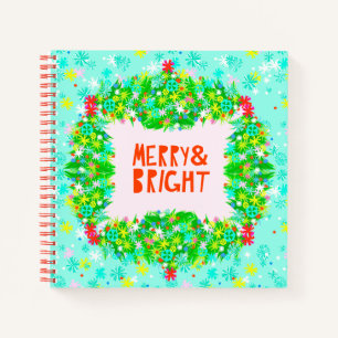 Merry & Bright Wreath Notebook